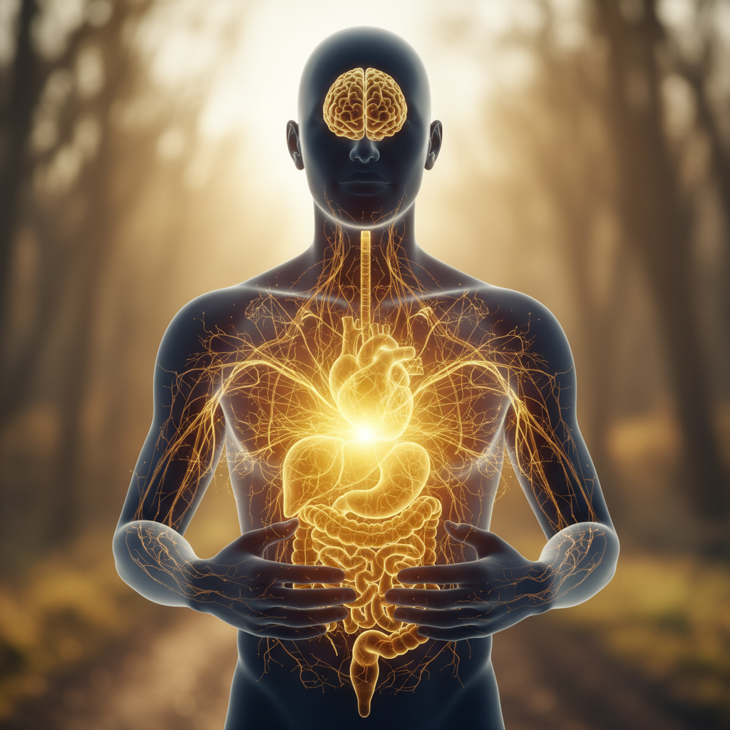 Illustration réaliste sur Le plexus solaire : un lien direct entre corps et esprit